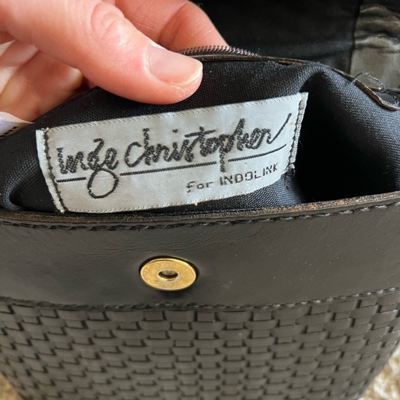 Woven Black Shoulder Bag vintage black shoulder bag - Picture 8 of 10